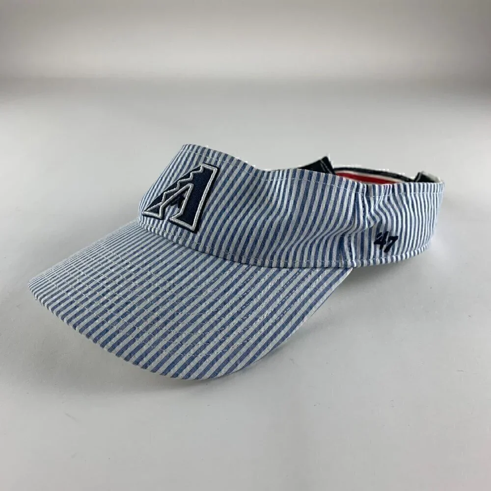 Arizona Diamondbacks MLB Blue White Striped 47 Brand Adjustable Visor
